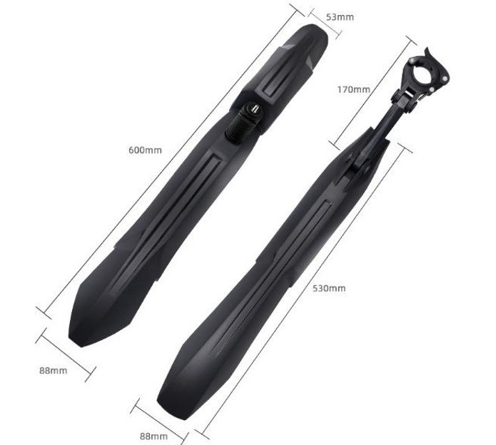 Крила 24-29" велосипедні Feel Fit чорний Бровари - фото 3