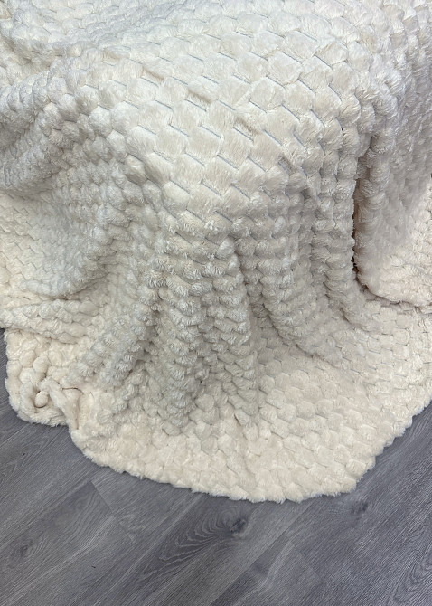 Плед-покривало 210х210 см (+-5см) Соти Кремовий (87-211) Київ - фото 8