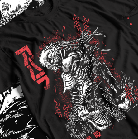 Футболка для мальчика аниме Абара Манга Ангел Деатх оверсайз (рост от 165 до 180 ) Черний AnimeJ0721m Днепр