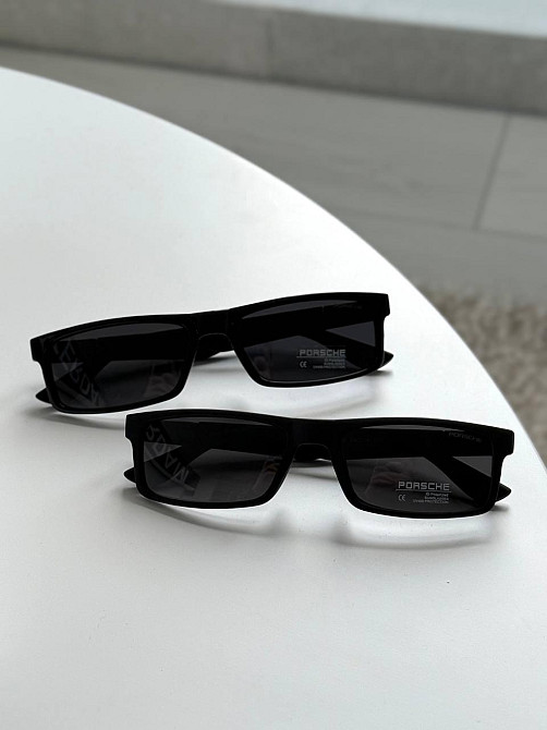 Чоловічі сонцезахисні окуляри Porsche з пластиковою оправою на середнє обличчя Київ - фото 1