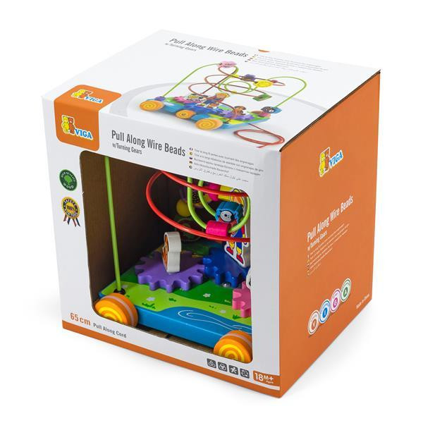 Деревянная каталка-лабиринт Viga Toys Шестеренки (50120) Харьков - изображение 2