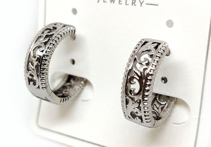 Сережки жіночі класичні Візерунки Київ - фото 1