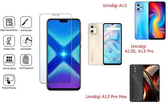 Защитное стекло NeoGlass для Umidigi A13, A13S, A13 Pro, A13 Pro Max – ультрапрозрачное и устойчивое Киев