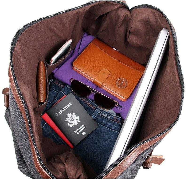 Сумка дорожня Vintage 14581 Сіра Київ - фото 10