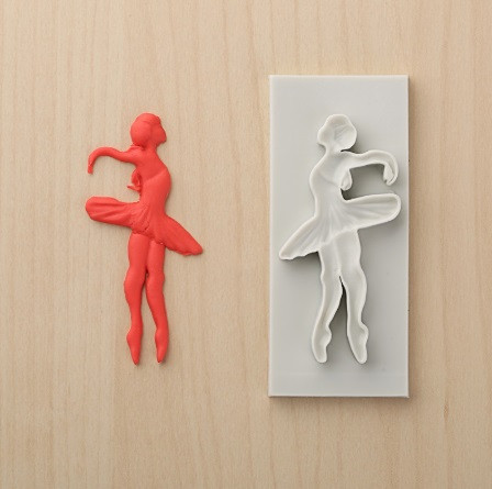 Молд силіконовий "Балерина" - розмір молдовського 9*4см Київ - фото 1