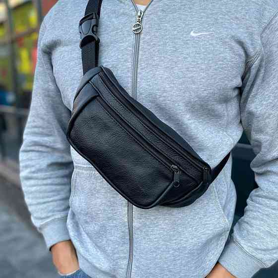 Стильная унисекс бананка, Поясная сумка без принта подросток, Мужская бананка на каждый день UP-97 Львов