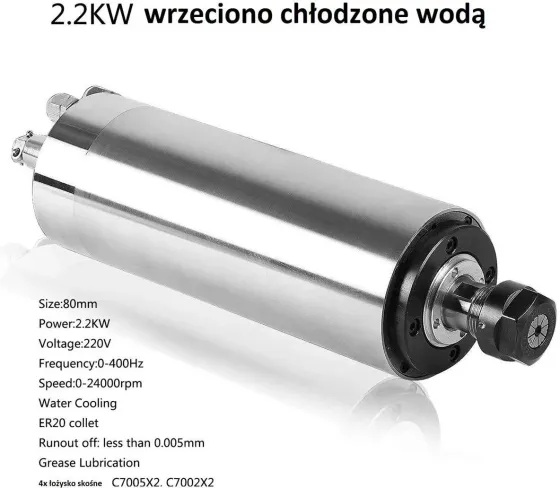Wrzeciono 2,2kw CNC Chłodzone cieczą 0013 Киев