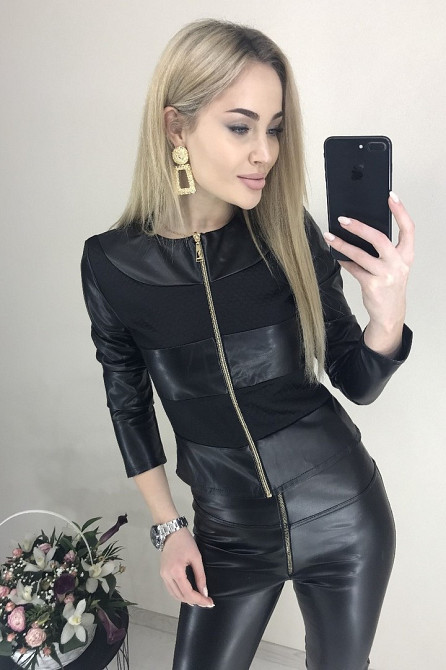 Женская легкая куртка кожаная Nika Киев - изображение 7