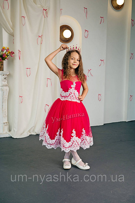 Дитяча малинова сукня 116-128 Кривий Ріг - фото 3