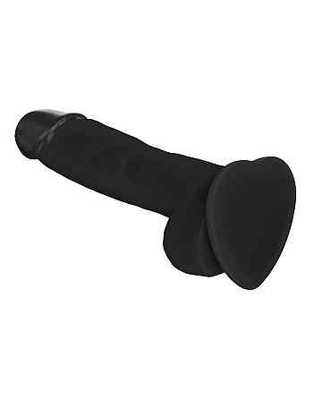 Реалистичный фаллоимитатор Strap-On-Me SOFT REALISTIC DILDO Black - Size L Sex Aura Киев