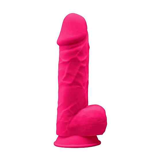 Фалоімітатор SilexD Norman Pink (MODEL 4 size 8.5in), двошаровий, силікон + Silexpan, діаметр 5 см Sex Aura Київ