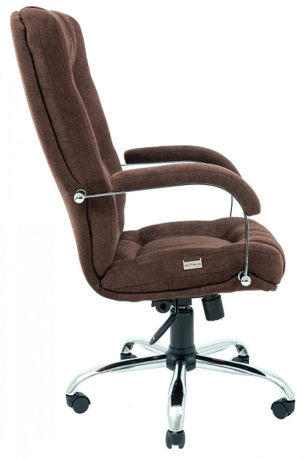 Офисное Кресло Руководителя Richman Alberto Kord 472 Хром М1 Tilt Коричневый Киев - изображение 3