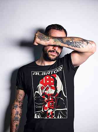 Футболка для хлопчика з аніме принтом Аніме Каптаін Харлокк Албатеур оверсайз (зріст від 165 до 180) Чорний AnimeJ0304m Дніпро