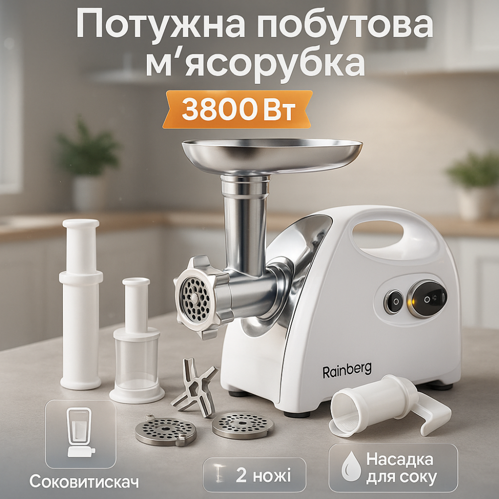 Мясорубка для приготовления Rainberg, Мясорубка для интенсивного использования сосисок KN-31 Львов - изображение 11