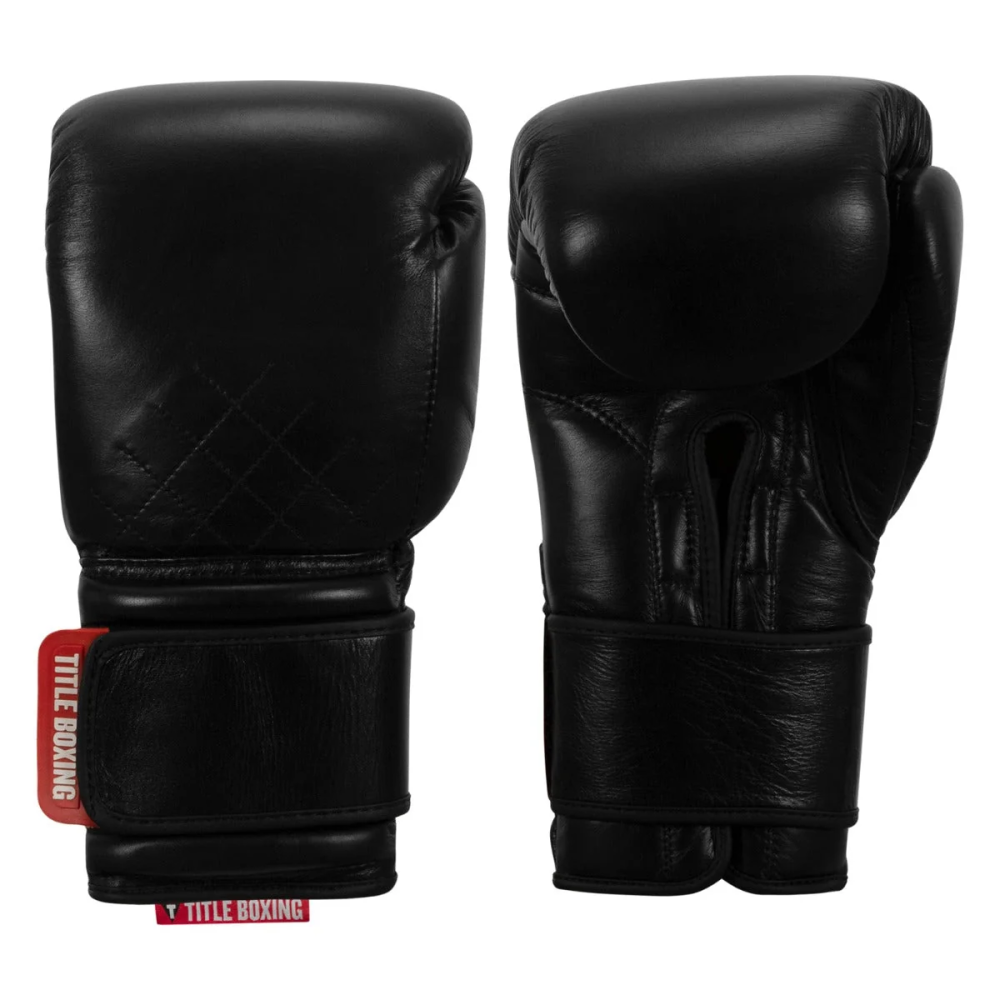 Боксерські рукавиці  TITLE Boxing Ko-Vert Training Boxing Gloves Black 14 oz Кам'янське - фото 4