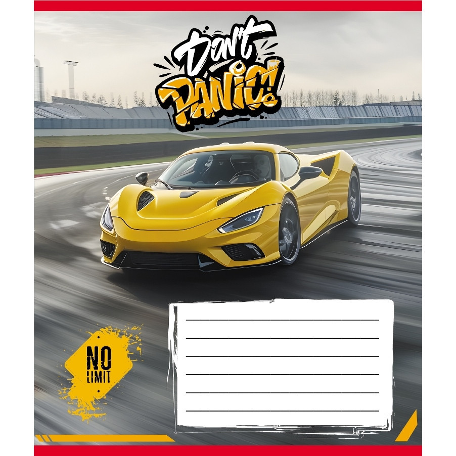 Зошит учнівський "Без паніки" 012-510164C-2 в косу лінію, 12 аркушів Вінниця - фото 1