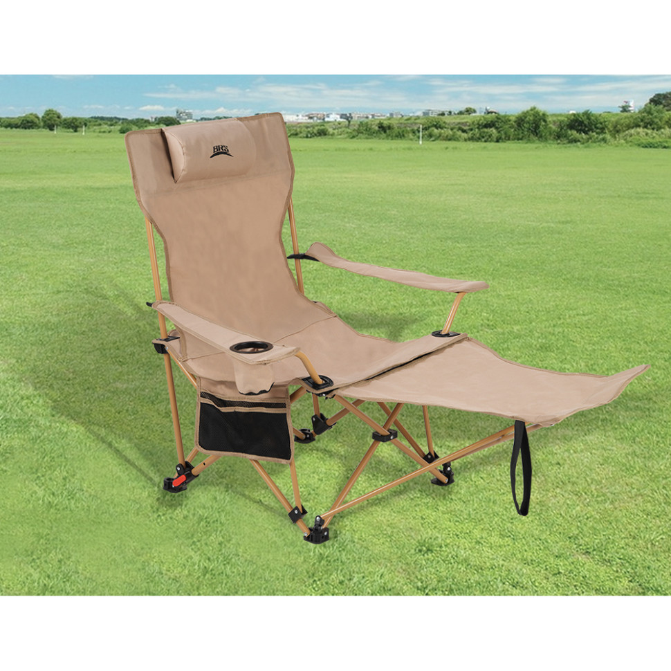Складане крісло-шезлонг BRS-Y06, бежевий Київ - фото 8