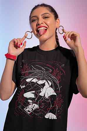 Футболка для мальчика аниме Стальной алхимик оверсайз (рост от 165 до 180 ) Черний AnimeJ0543m Днепр