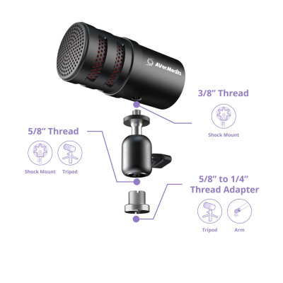 Мікрофон AVerMedia AM310G2 Versati Go (40AAAM310AWL) Вінниця - фото 13