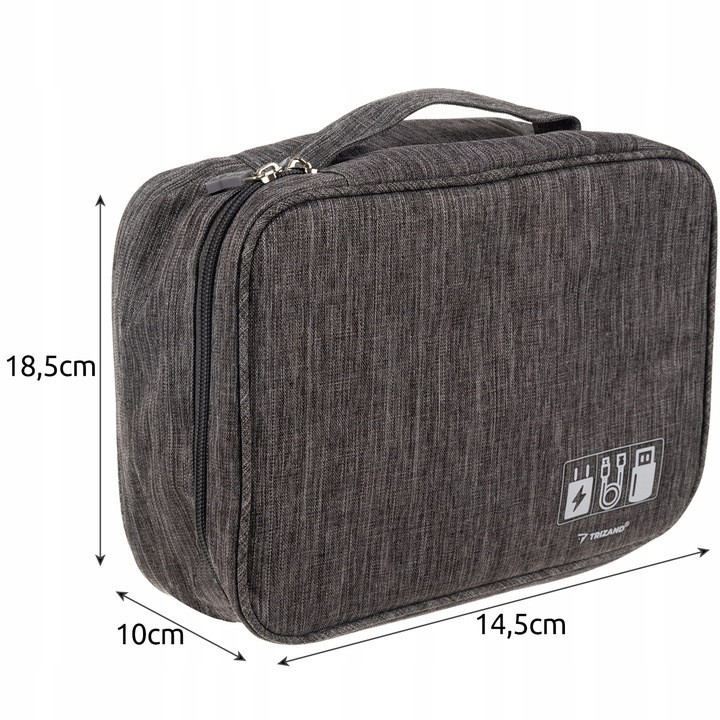 Органайзер 9 відділень для кабелів, гаджетів і зарядних пристроїв Trizand (23172) Нововолинськ - фото 8