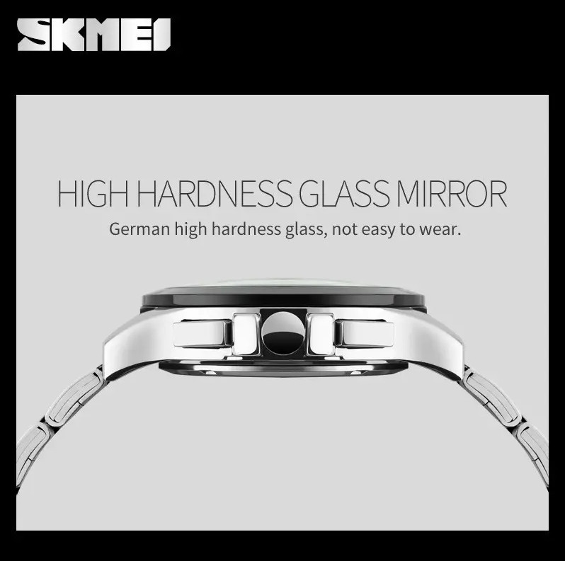 Мужские часы Skmei 9126 с хронографом Серебристый с белым циферблатом Винница - изображение 5