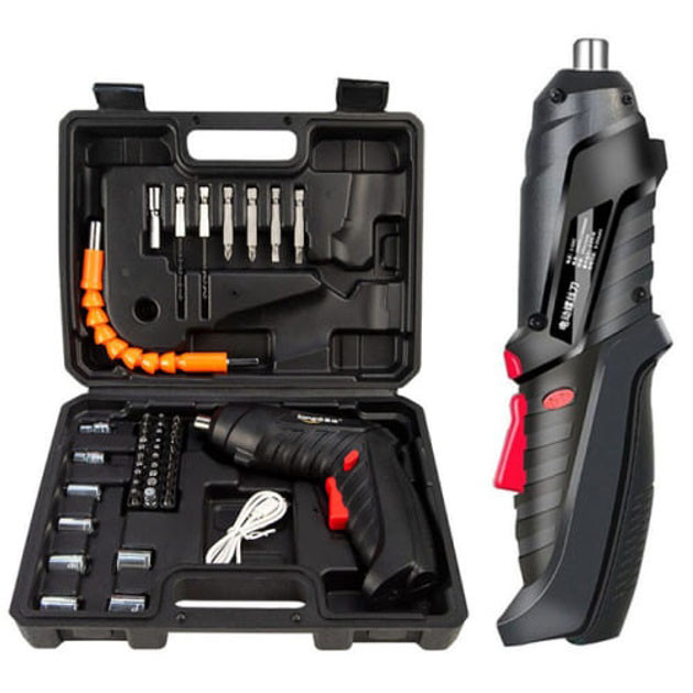 Шуруповерт з додатковими насадками, Бездротовий шуруповерт у кейсі на акумуляторі NX-27 Івано-Франківськ - фото 5