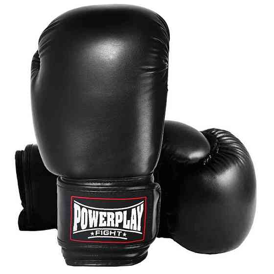 Боксерські рукавиці PowerPlay 3004 Classic Чорні 12 унцій Кам'янське