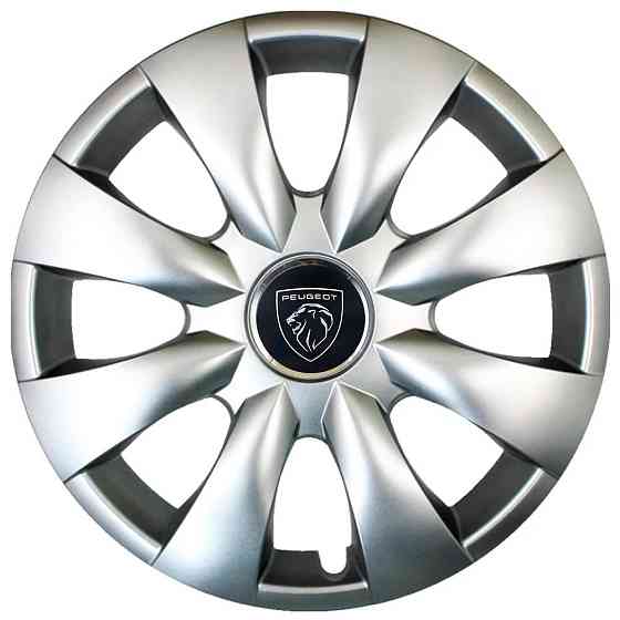 Автомобільні модельні ковпаки R15 Peugeot NEW 316 4шт, SJS, сріблясті Вінниця