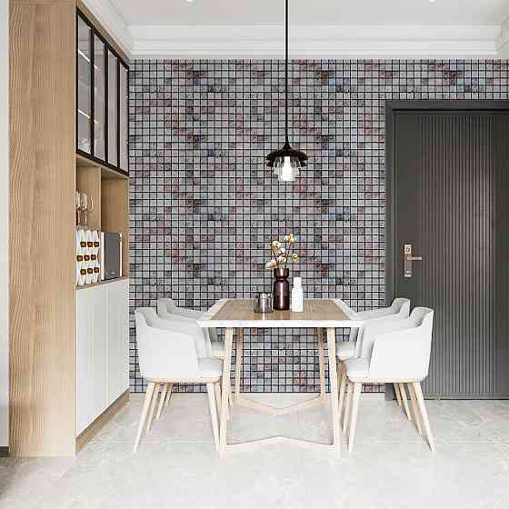 Декоративная панель мозаика бежевый мрамор Киев