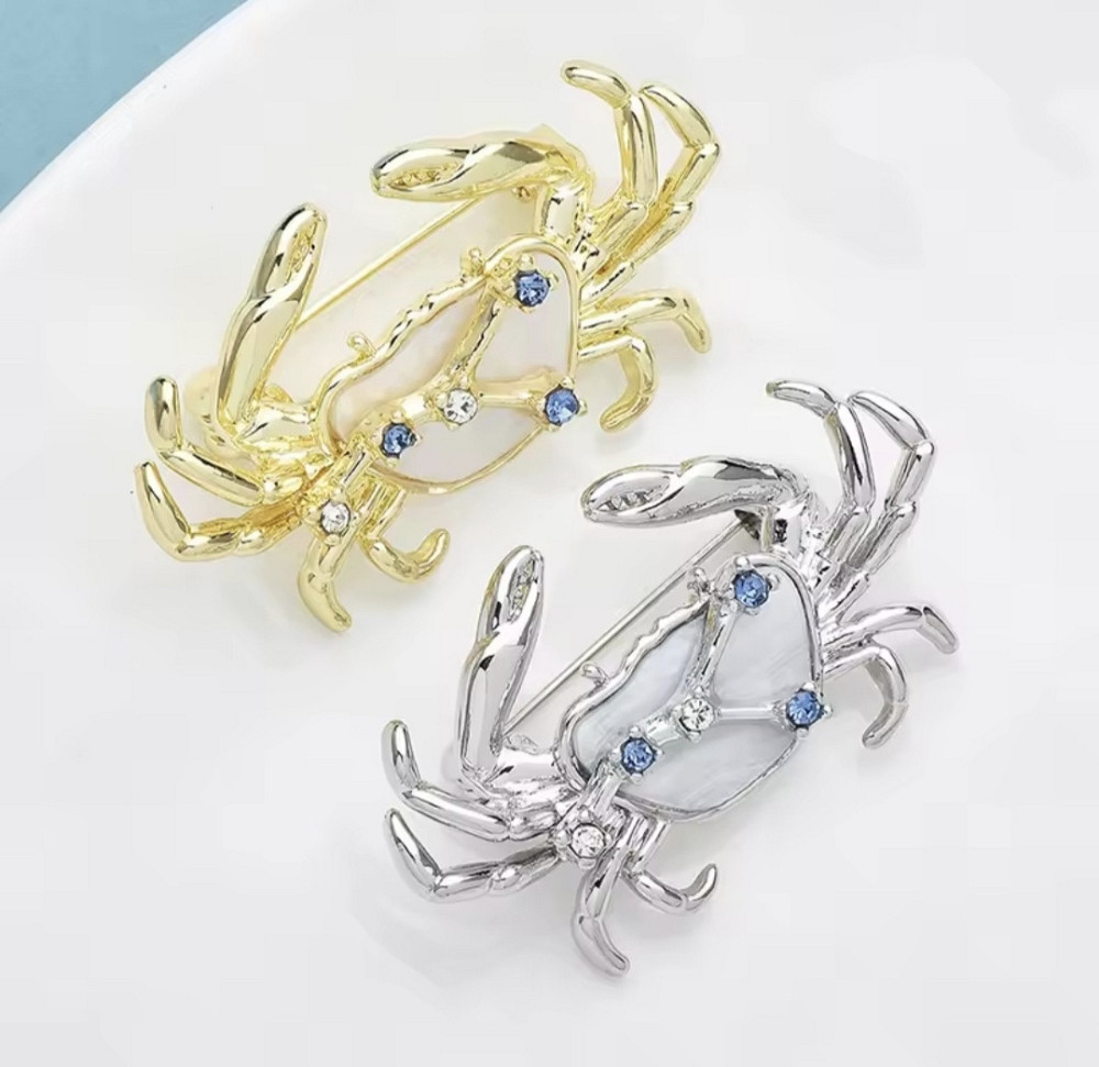 Брошка знак зодіаку "Рак"  Сріблястий Сміла - фото 2