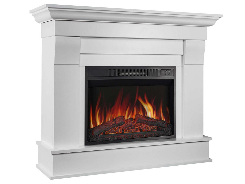 Камінокомплект ArtiFlame Albion AF23S білий з обігрівом і звуком горіння вогню Львів - фото 1