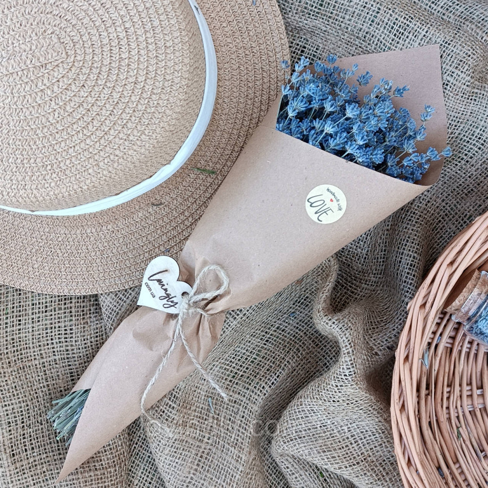 Букет из сухоцветов лаванды в стиле Прованс 33см Ирпень - изображение 4