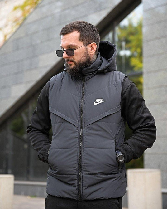 Мужская жилетка Nk  grey  4   ПП8014 Одесса - изображение 2