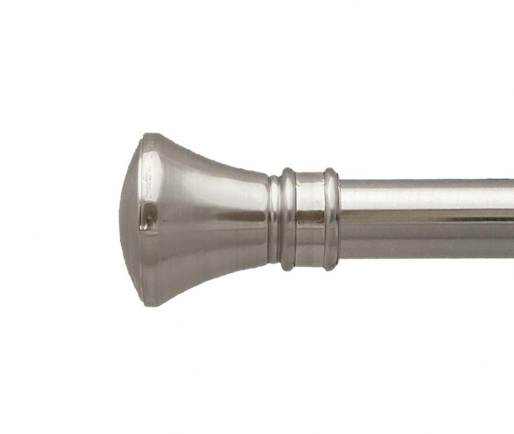 Карниз Orvit Люксор металевий однорядний техно гладка труба кільце металеве Нержавіюча Сталь 25 мм 300 см Львов - изображение 2