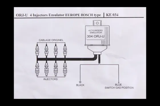 Эмулятор форсунок ГБО на 4 цил. с разъемом Bosch Astar Gas Винница