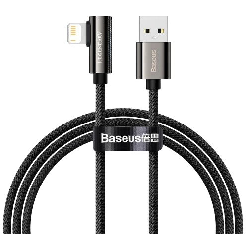 Кабель USB Lightning BASEUS CALCS-01 Legend Elbow 2,4A 1м чорний Житомир