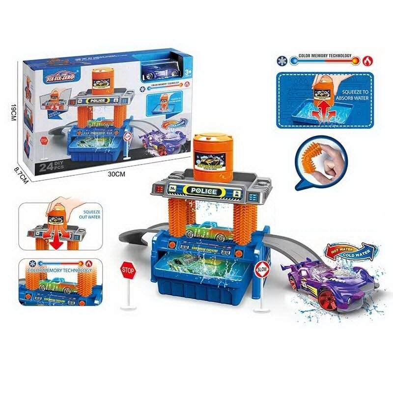 Автомийка трек у комплекті машинка змінює колір контейнер та бак для води аксесуари наклейки (660 S-100) Чернигов - изображение 1