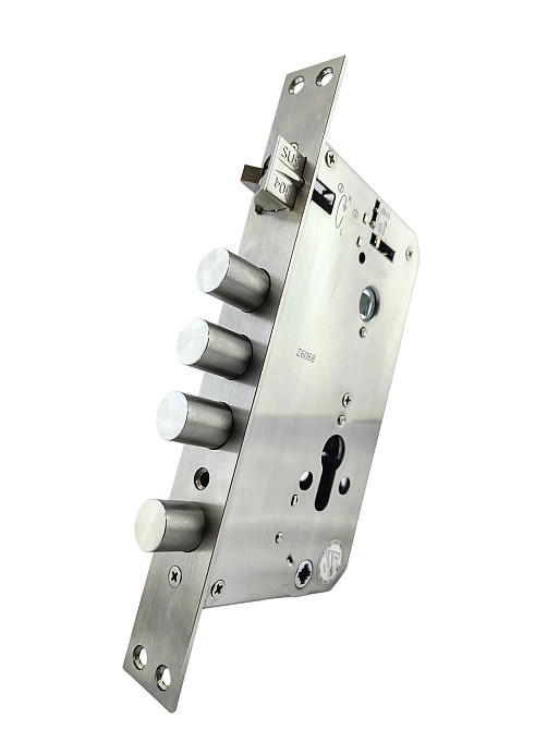 Корпус 3-ригельного замка PES 60х68 з круглими ригелями Київ - фото 4