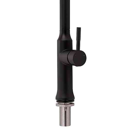 Змішувач для кухні Qtap Baruska з висувним виливом QTBAR9137103UB Black Matt Київ
