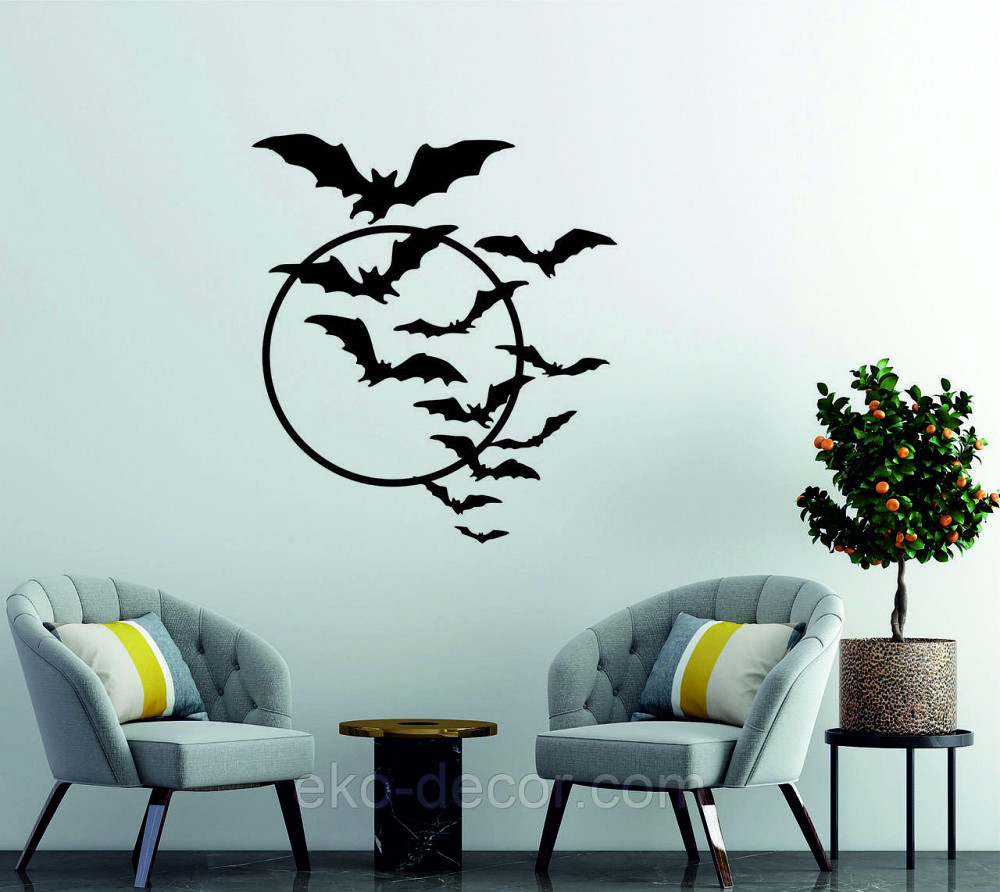 Декоративне настінне Панно «Летючі миші», Декор на стіну Київ - фото 2