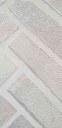 Шпалери вінілові на флізеліні AdaWall Roka 1.06х10 під паркет ялинкою структурні білі молочні 23105-1 Київ
