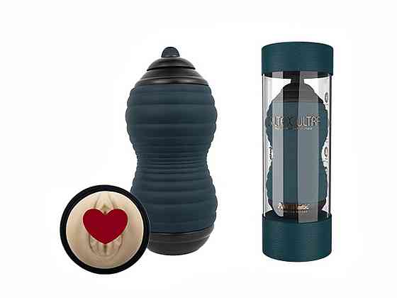 Мастурбатор вагина из киберкожи Adrien Lastic Siltex Ultra, бежевый в серой колбе Sex Aura Киев