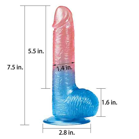 Фалоімітатор 7.5'' Dazzle Studs Sex Aura Київ
