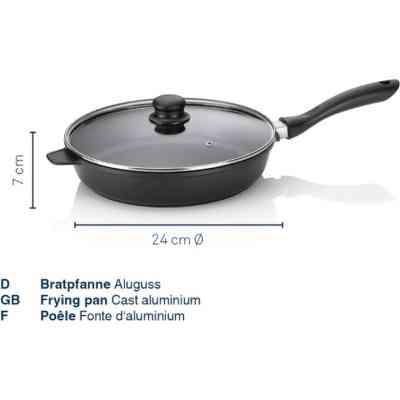 Сковорода Kela Gabor з кришкою та захистом, 24 см (10040) Винница