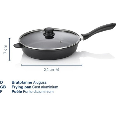 Сковорода Kela Gabor з кришкою та захистом, 24 см (10040) Винница - изображение 4