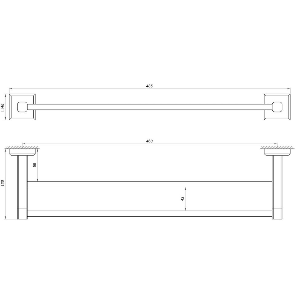 Держатель полотенец TOPAZ TKB 9911/45 Киев - изображение 5