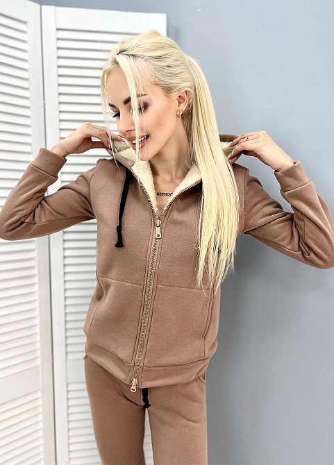 Зимовий спортивний костюм на хутрі "Nord" оптом | Норма Капучіно, 46-48 Київ - фото 1