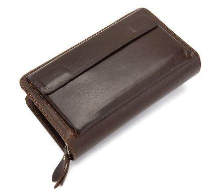 Мужская барсетка с ремешком на руку Vintage 14915 Коричневая Киев - изображение 6