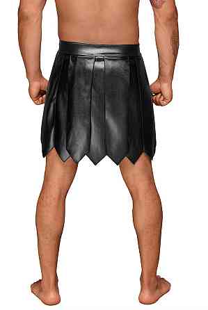 Мужская юбка гладиатора Noir Handmade H053 Eco leather men's gladiator skirt, S, экокожа Sex Aura Киев