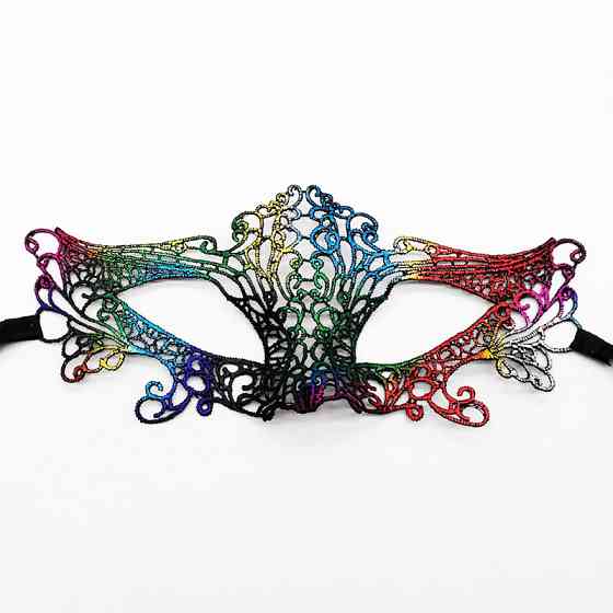 Маска на корпоратив венеціанська на зав`язках one size різнобарвний Київ